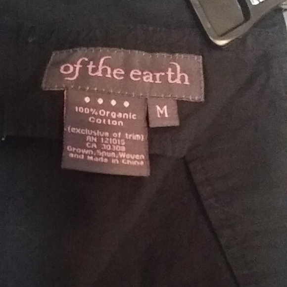 Black Organic Cotton Skirt with Crochet Lace Trim - Picture 3 of 6